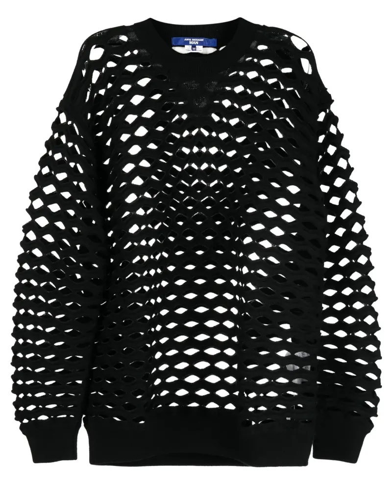 Junya Watanabe Pullover mit Laser-Cuts - Schwarz Schwarz
