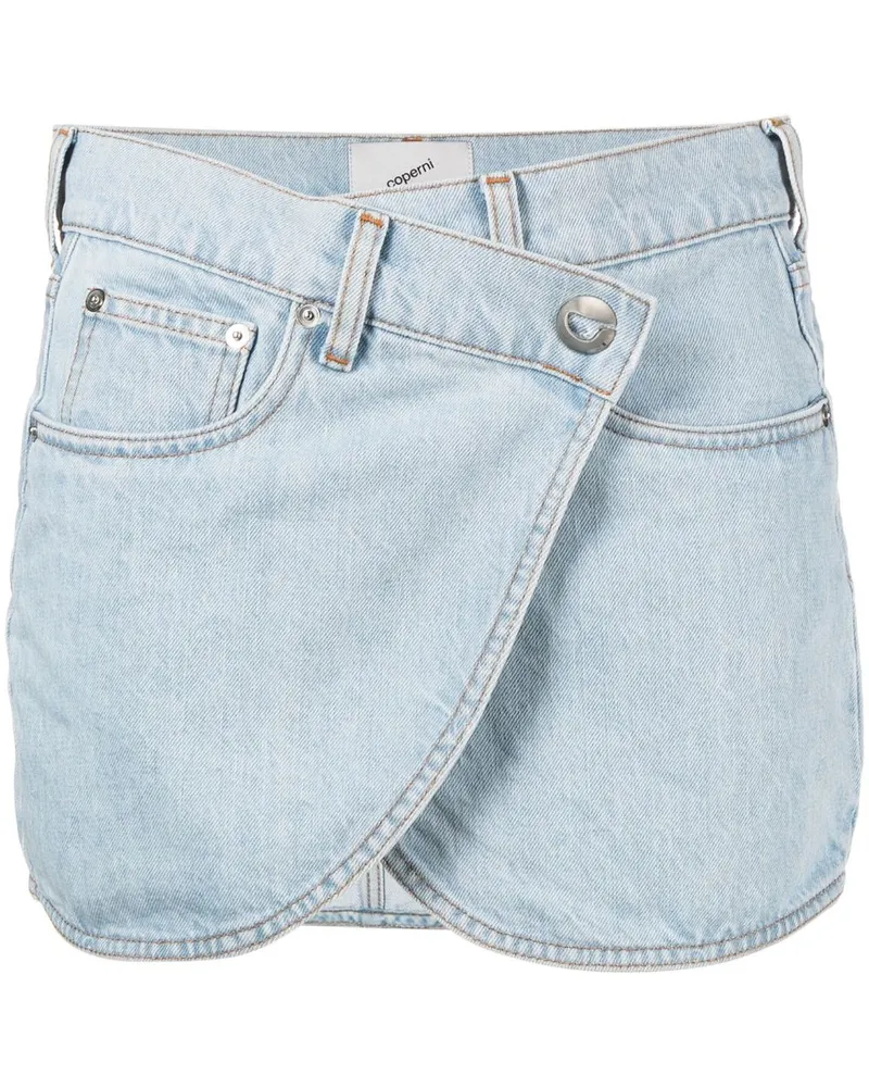 COPERNI Asymmetrischer Jeans-Minirock - Blau Blau