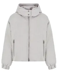 Emporio Armani Steppjacke aus Cord Grau