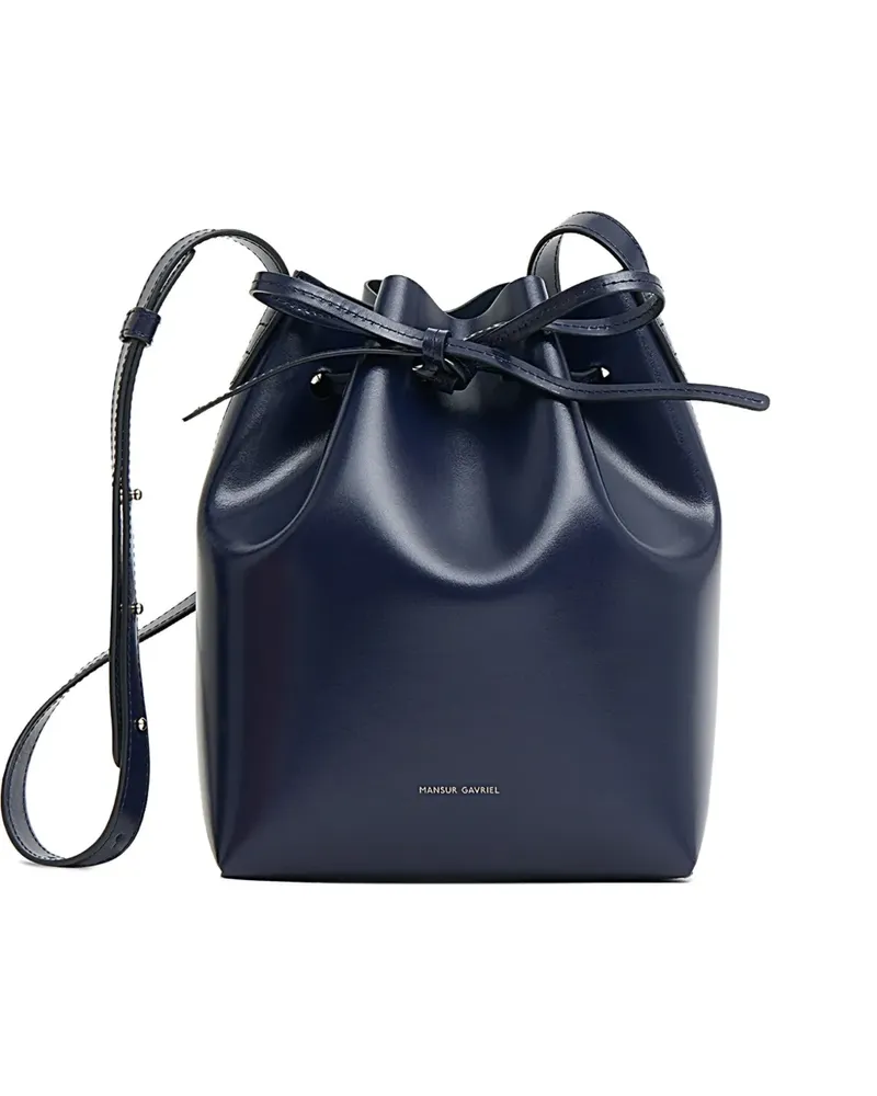 Mansur Gavriel Mini-Tasche aus Leder - Blau Blau