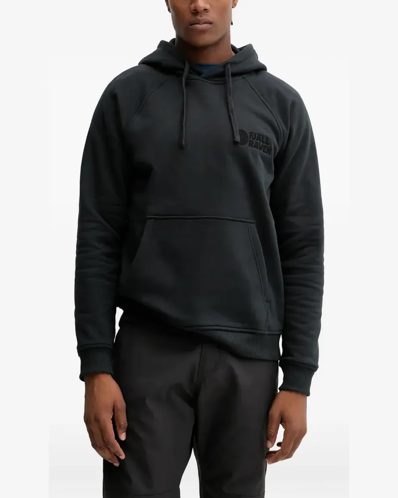 Fjäll Räven logo-detail hoodie - Schwarz Schwarz