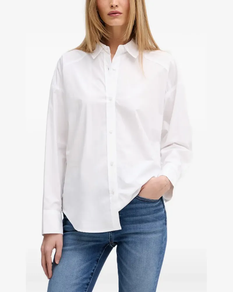 DKNY elasticated-waist buttoned shirt - Weiß Weiß