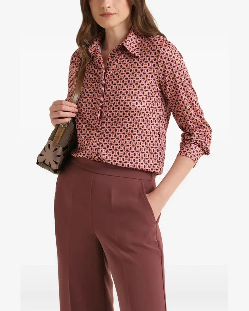 Maliparmi Hemd mit Mikro-Print - Rosa Rosa