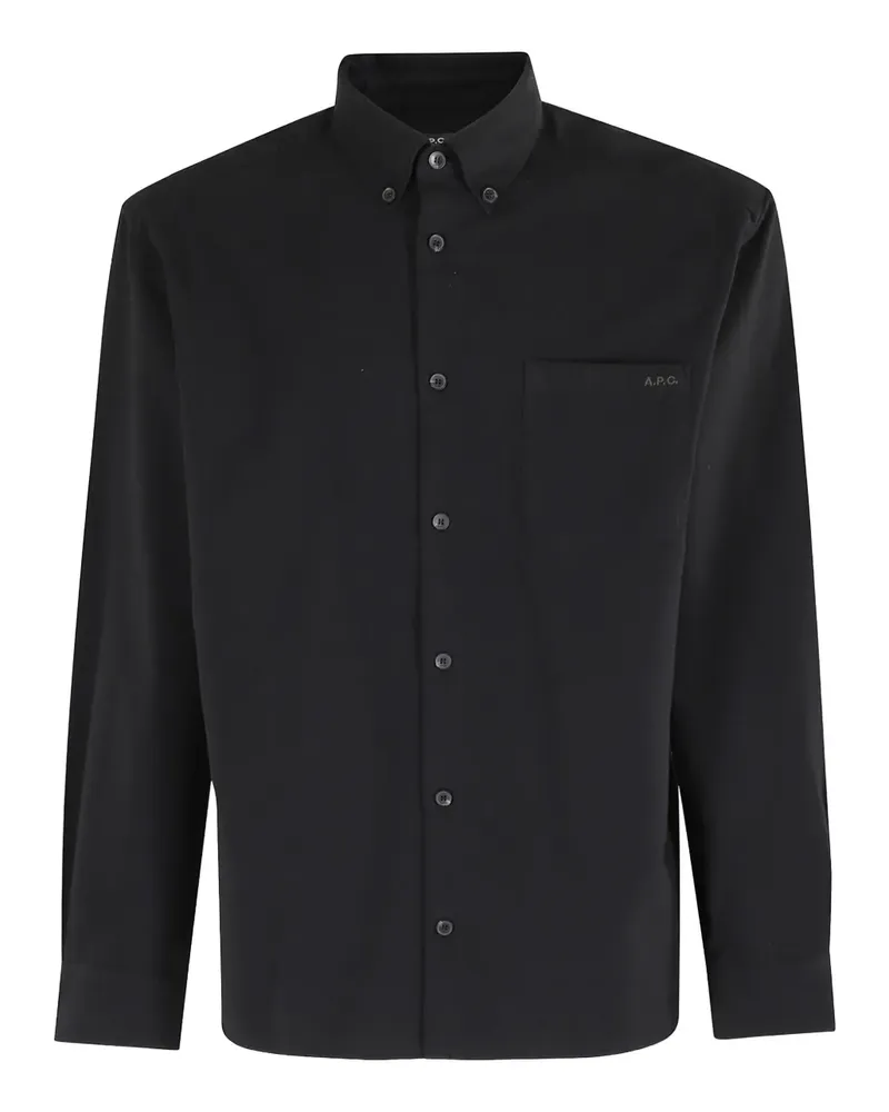 A.P.C. Cohan Hemd mit Brusttasche - Schwarz Schwarz