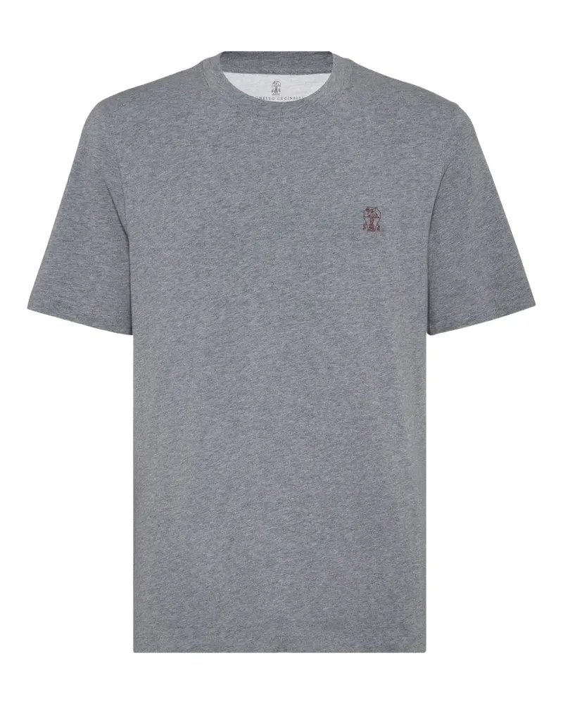 Brunello Cucinelli Klassisches T-Shirt - Grau Grau
