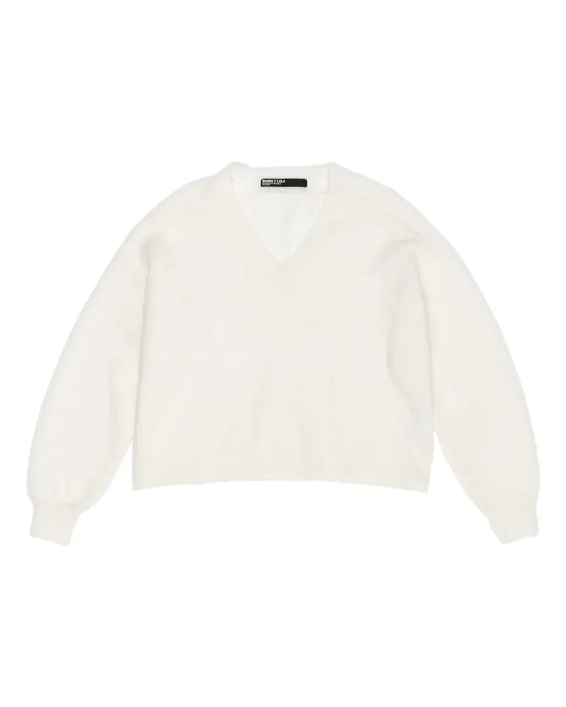 BIMBA Y LOLA v-neck sweater - Weiß Weiß