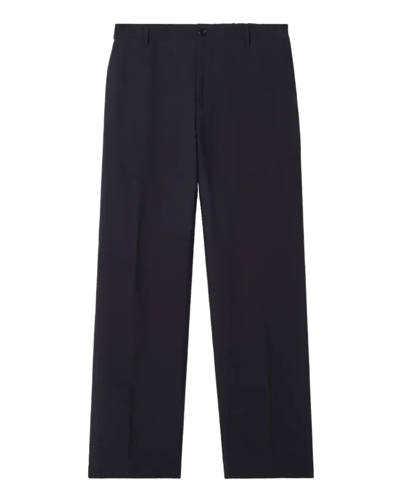 Burberry cotton linen tailored trousers - Blau Blau