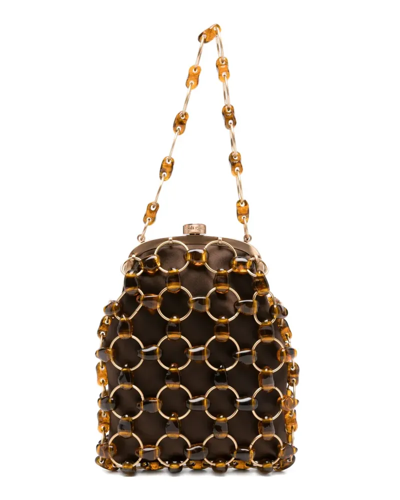 Cult Gaia Brielle chain tote bag - Braun Braun