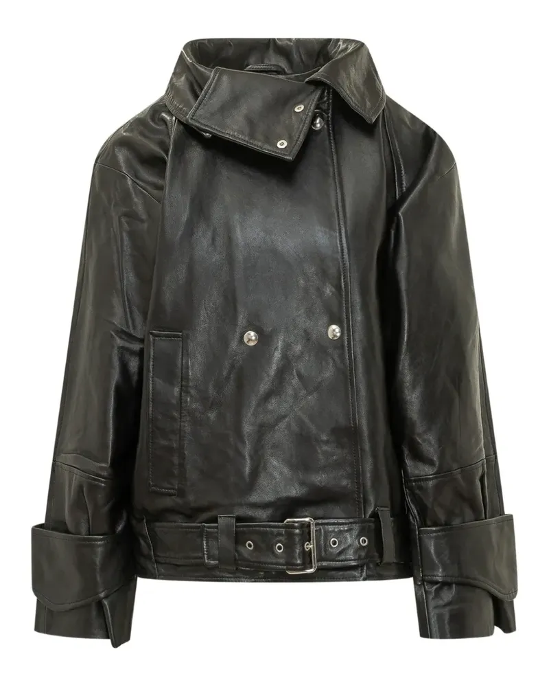 IRO Rubis Lederjacke - Schwarz Schwarz