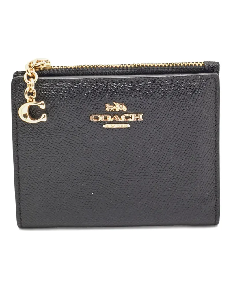 Coach 2020s Portemonnaie aus Leder - Schwarz Schwarz