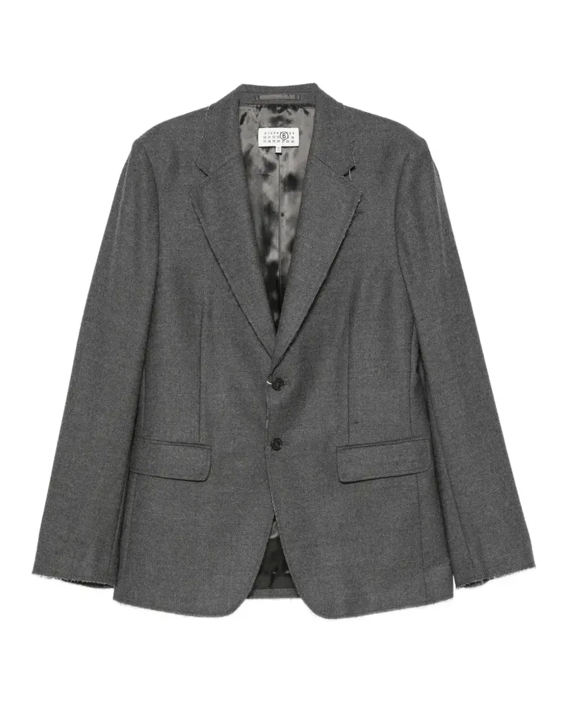 Maison Margiela frayed-edge blazer - Grau Grau
