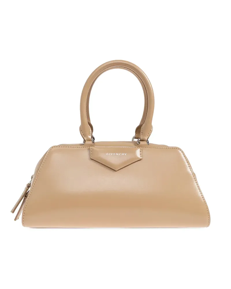 Givenchy small Antigona leather tote bag - Nude Nude