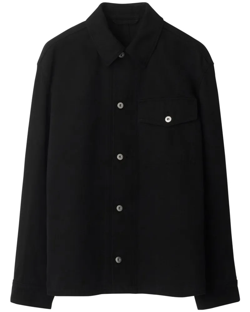 Burberry EKD Hemdjacke - Schwarz Schwarz