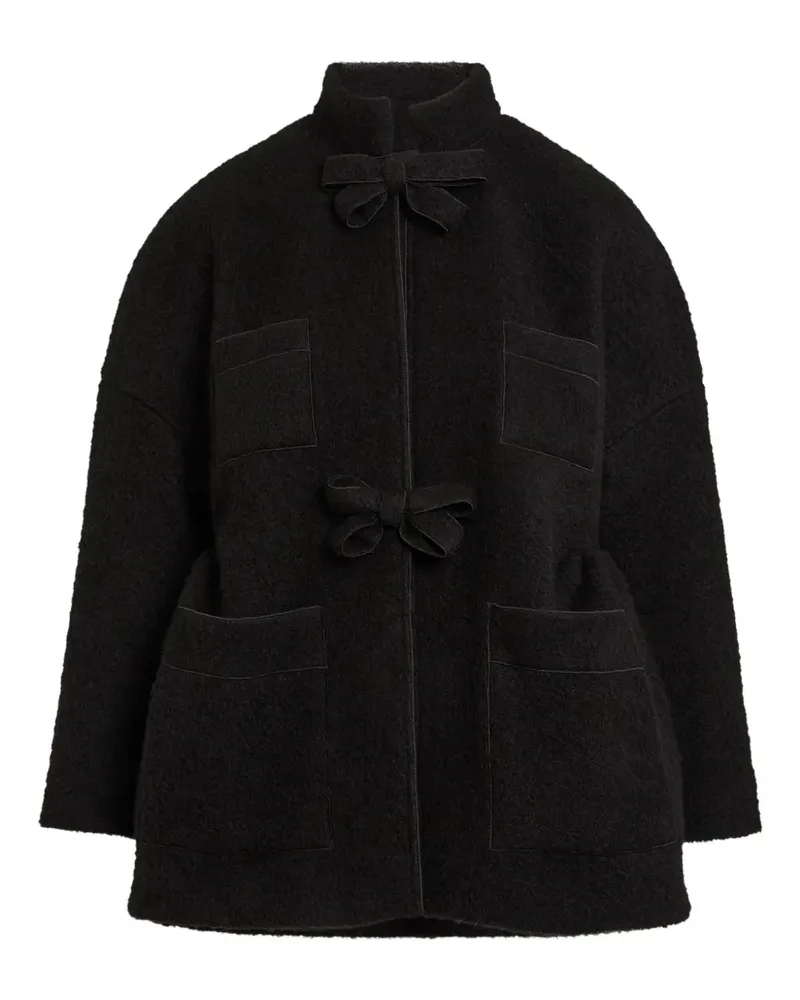 Giambattista Valli Mantel mit aufgesetzter Tasche - Schwarz Schwarz