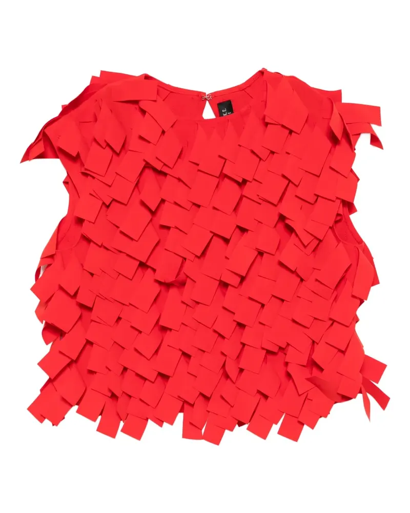 A.W.A.K.E. Oberteil mit eckigem Detail - Rot Rot