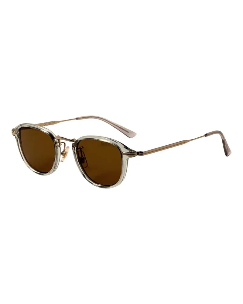 Montblanc Sonnenbrille mit rundem Gestell - Grau Grau