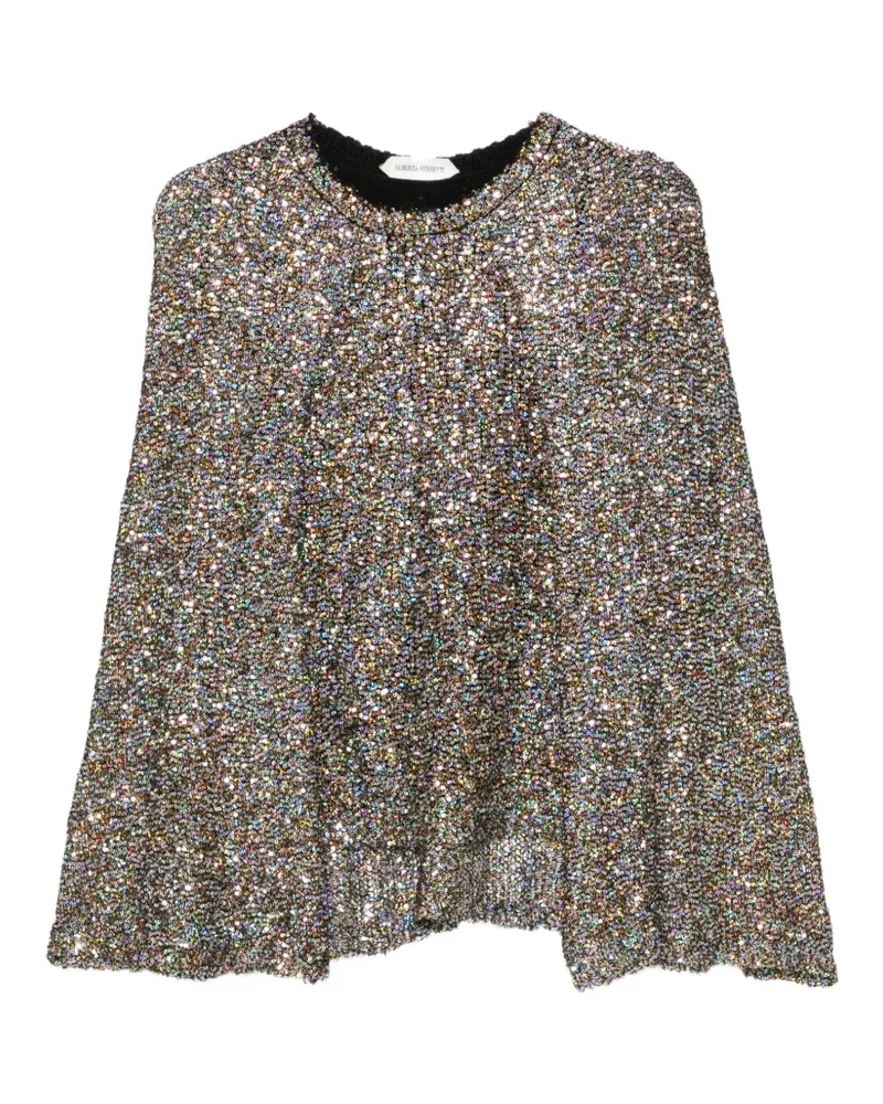 Alberta Ferretti Bluse mit Pailletten - Nude Nude