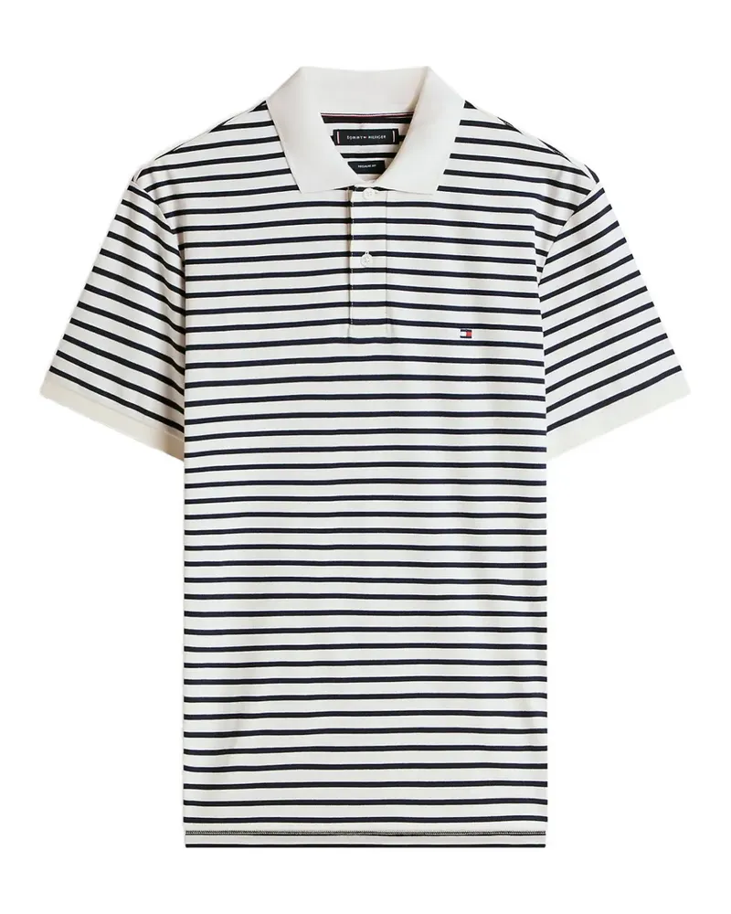 Tommy Hilfiger striped polo shirt - Weiß Weiß