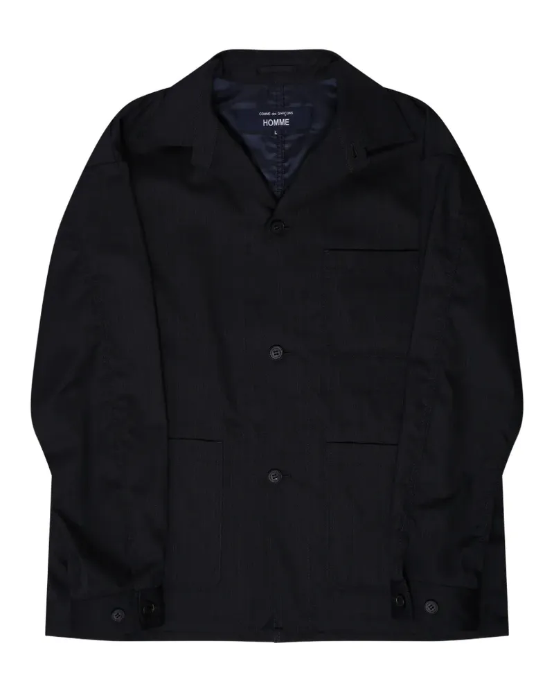 Comme des Garçons notched-lapel patch-pocket jacket - Schwarz Schwarz