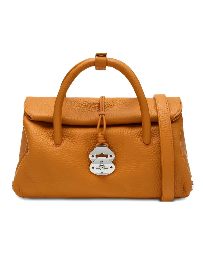 Zanellato Kleine Dotta Tote Bag aus gekörntem Leder - Orange Orange