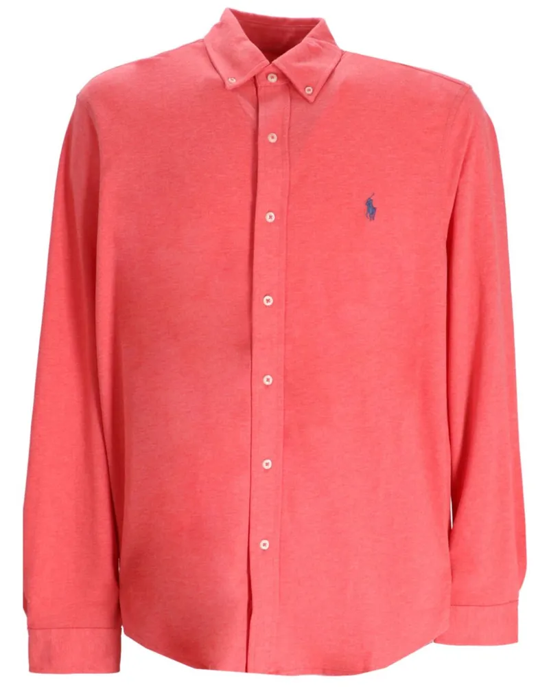 Ralph Lauren Hemd mit Polo Pony-Stickerei - Rosa Rosa
