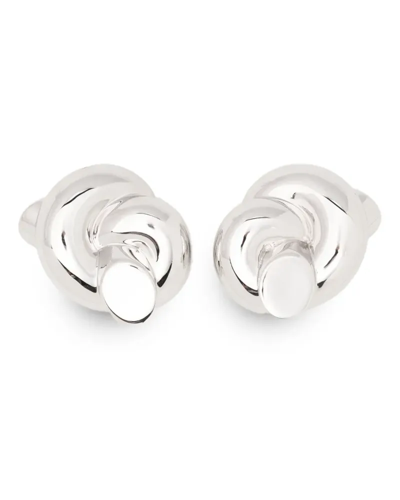 Missoma Lucy Williams Knot Ohrstecker im Oversized-Look - Silber Silber