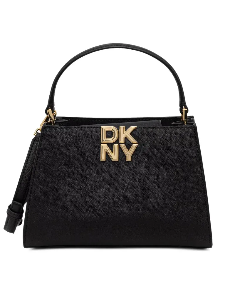 DKNY Foster Tote Bag mit Logo-Schild - Schwarz Schwarz