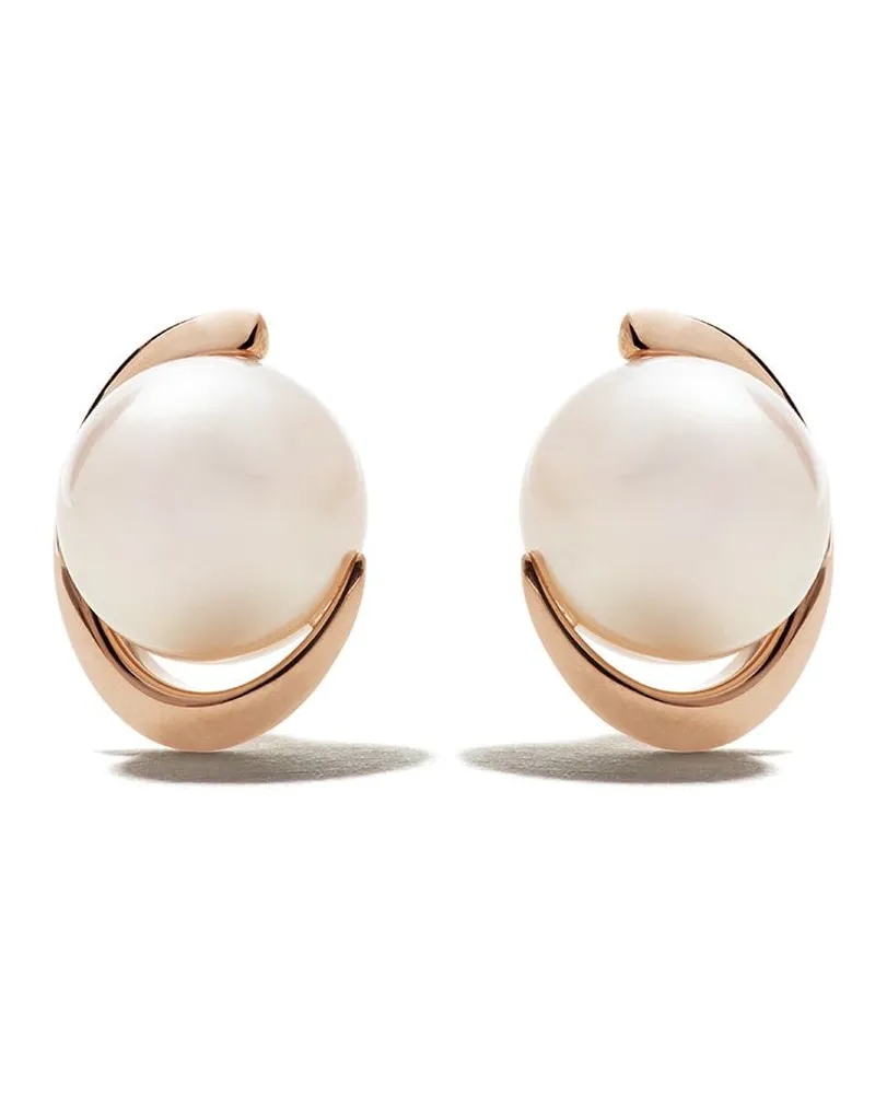 TASAKI 18kt Rotgoldohrringe mit Akoya-Perle - Rosa Rosa