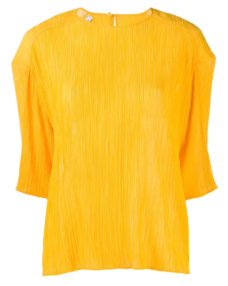 Nina Ricci T-Shirt mit Mikrofalten - Orange Orange