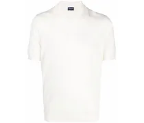 T-Shirt mit offenem Poloshirtkragen