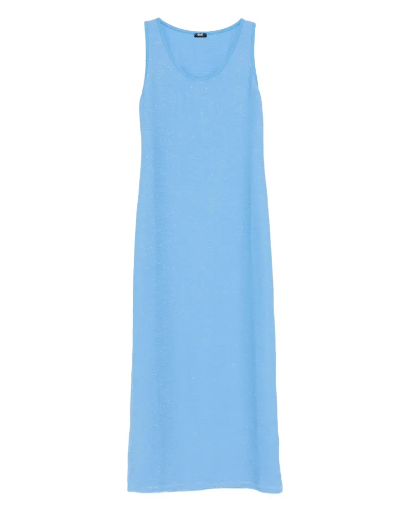 Liu Jo Ärmelloses Midikleid aus Lurex® - Blau Blau