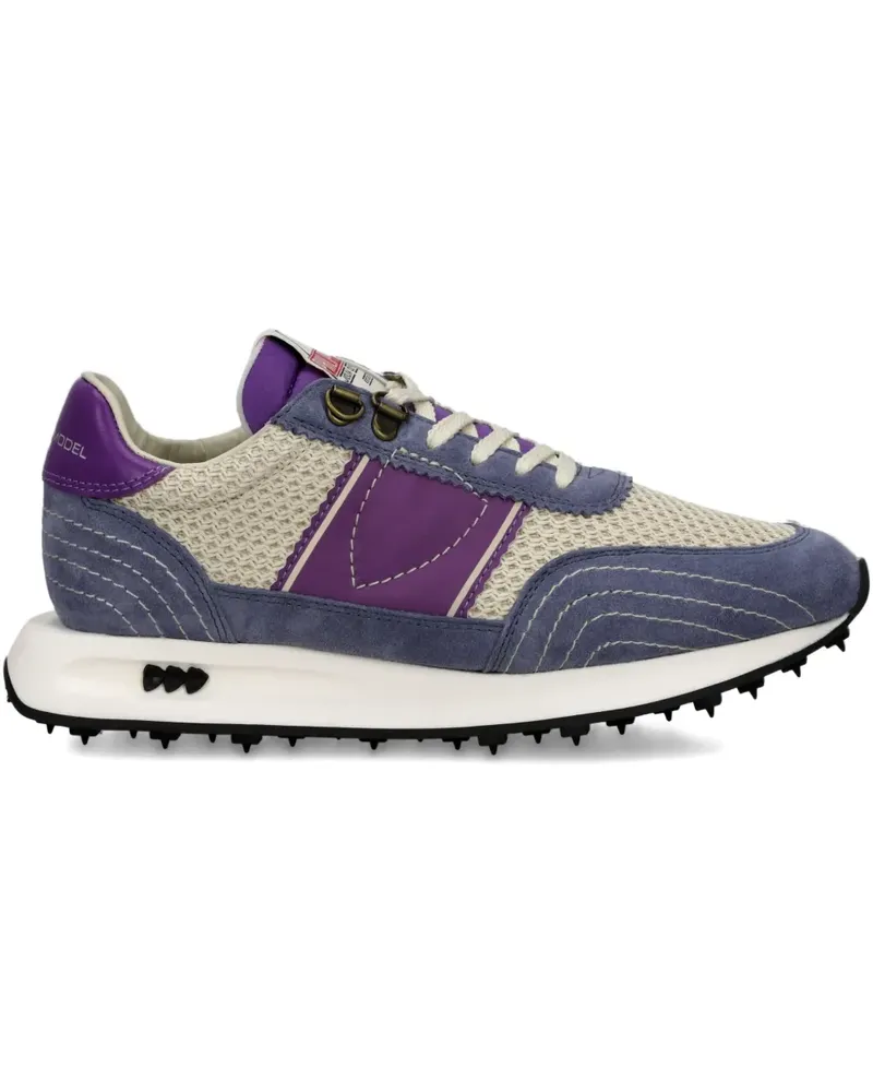 Philippe Model Tour Sneakers aus Wildleder mit Mesh-Einsatz - Violett Violett