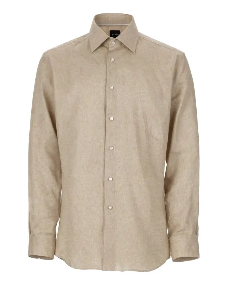 HUGO BOSS classic collar shirt - Nude Nude