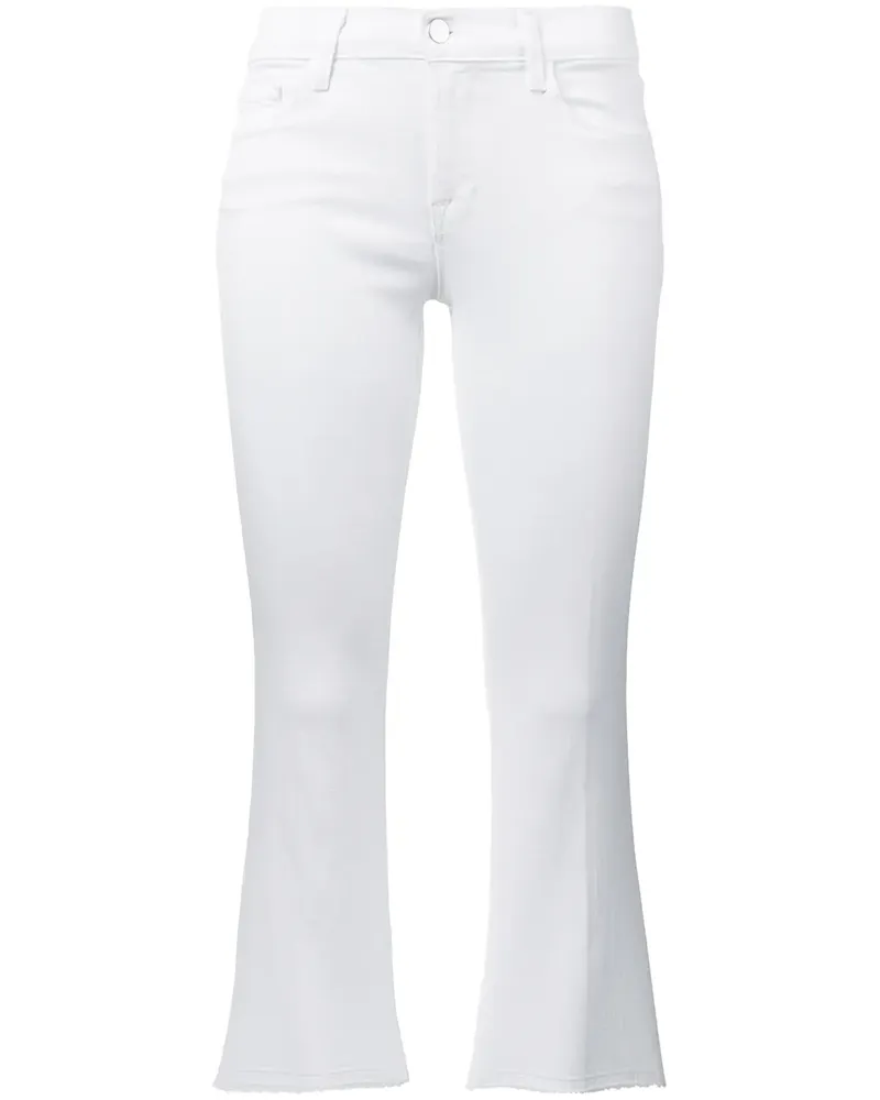 J Brand Klassische Cropped-Jeans - Weiß Weiß