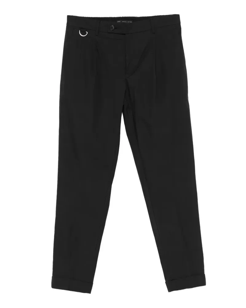 Low Brand Riviera pleated trousers - Schwarz Schwarz