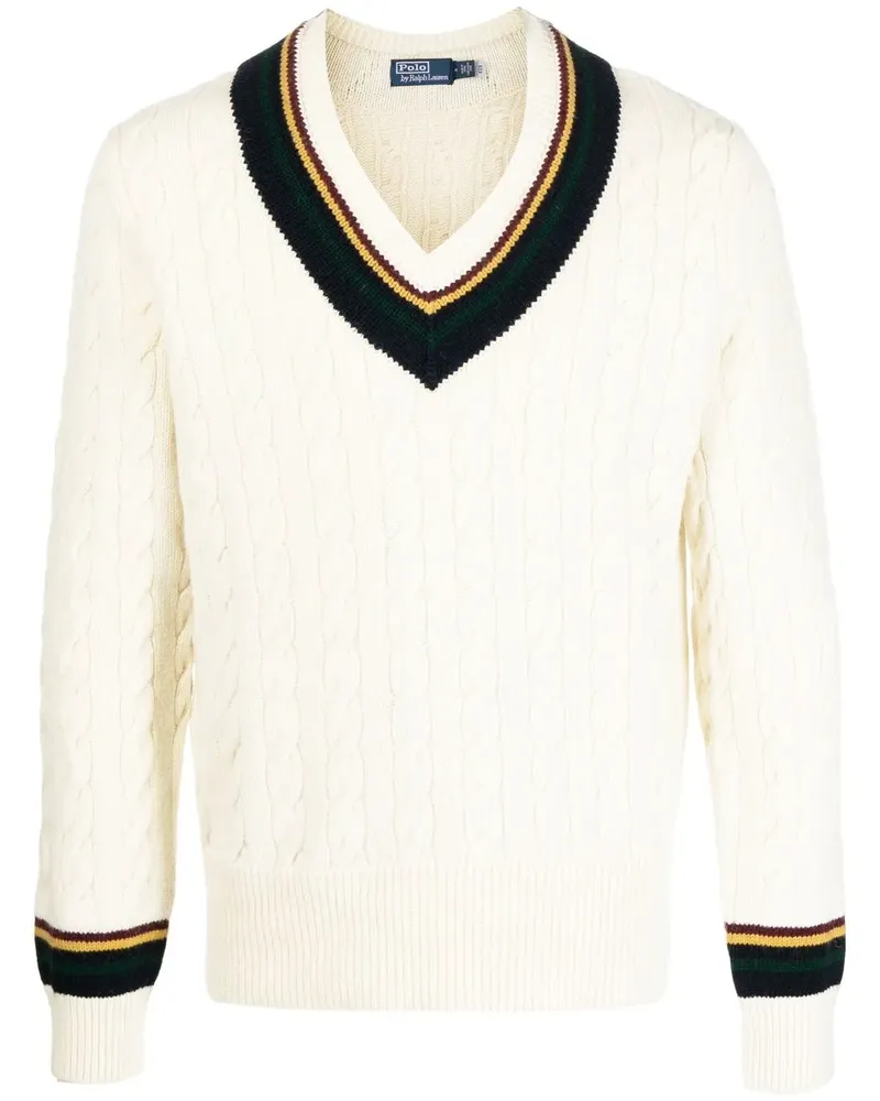 Ralph Lauren Pullover mit V-Ausschnitt - Weiß Weiß
