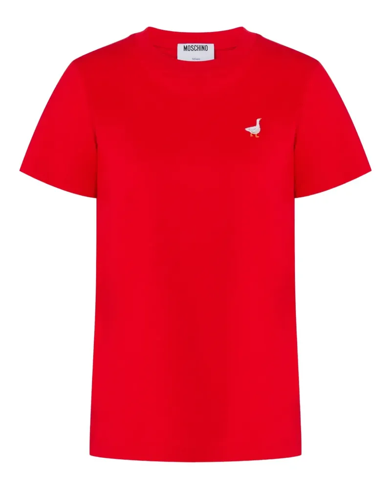 Moschino Kurzärmeliges T-Shirt - Rot Rot
