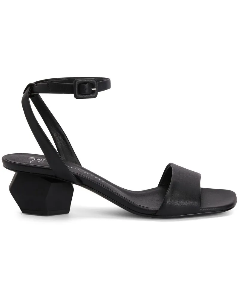 Giuseppe Zanotti Rozalie Sandalen mit Blockabsatz Schwarz