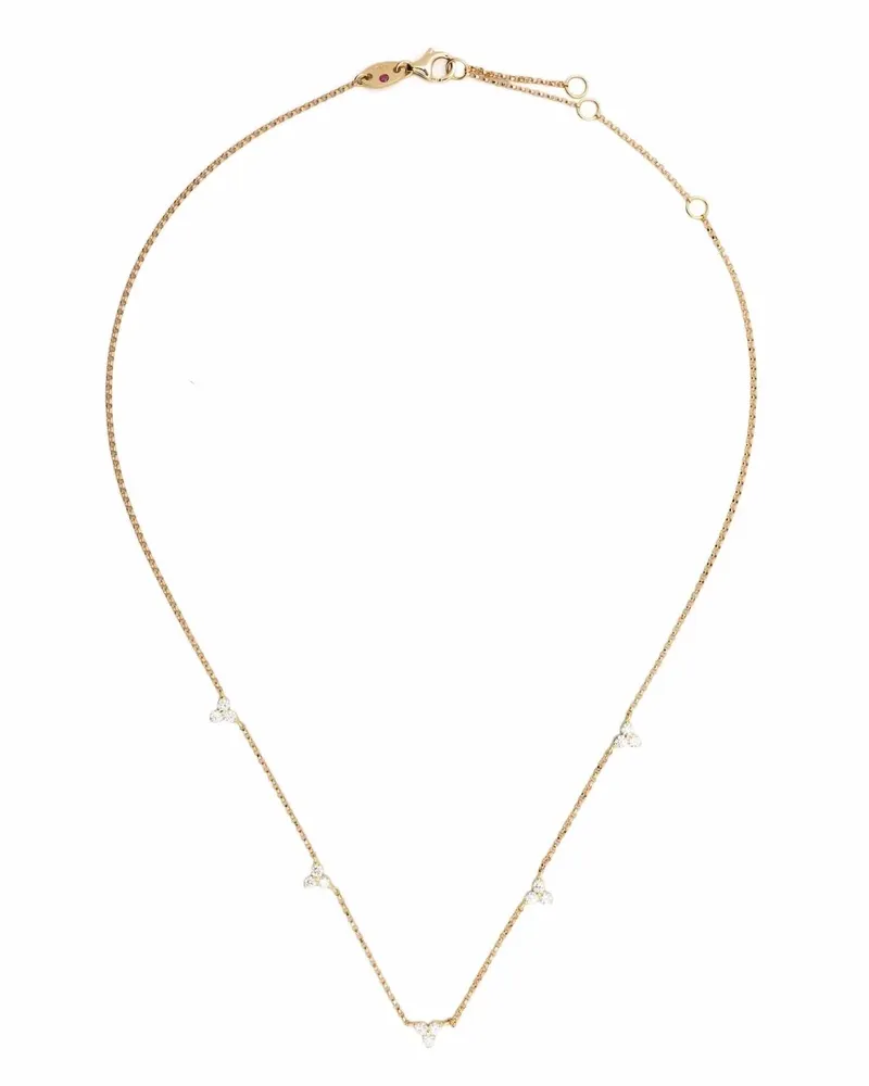 Roberto Coin 18kt Love by the Yard Gelbgoldhalskette mit Diamanten Gold