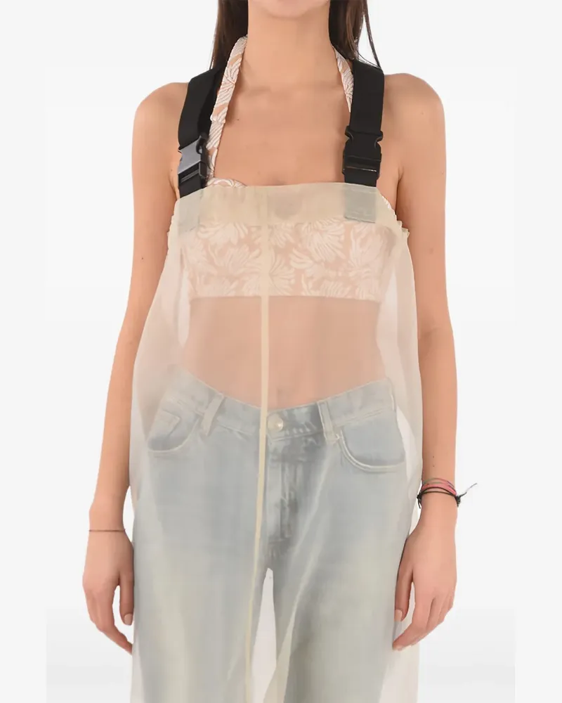 Maison Margiela Midikleid mit Trägerdetail - Nude Nude