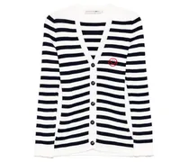 Round Smile Cardigan - Blau