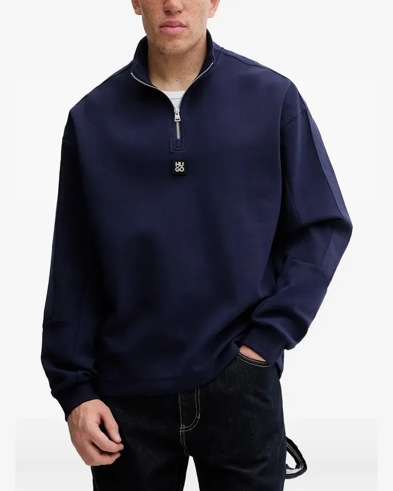 HUGO BOSS Danovotop Pullover mit Reißverschluss - Blau Blau