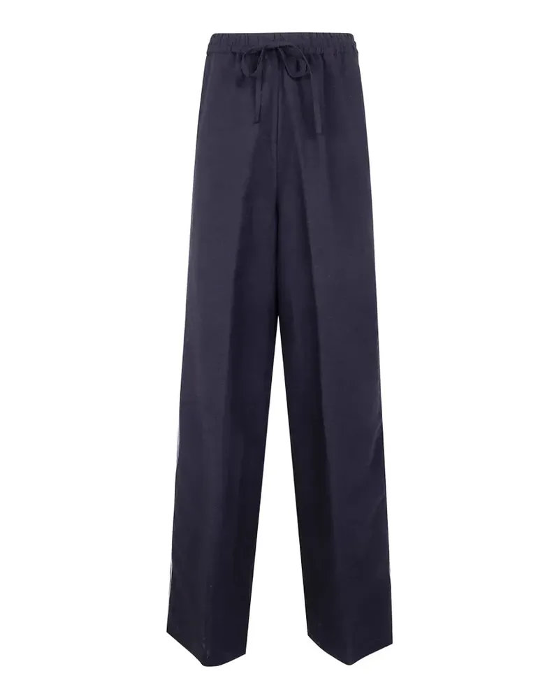 Aviù drawstring side-stripe trousers - Blau Blau