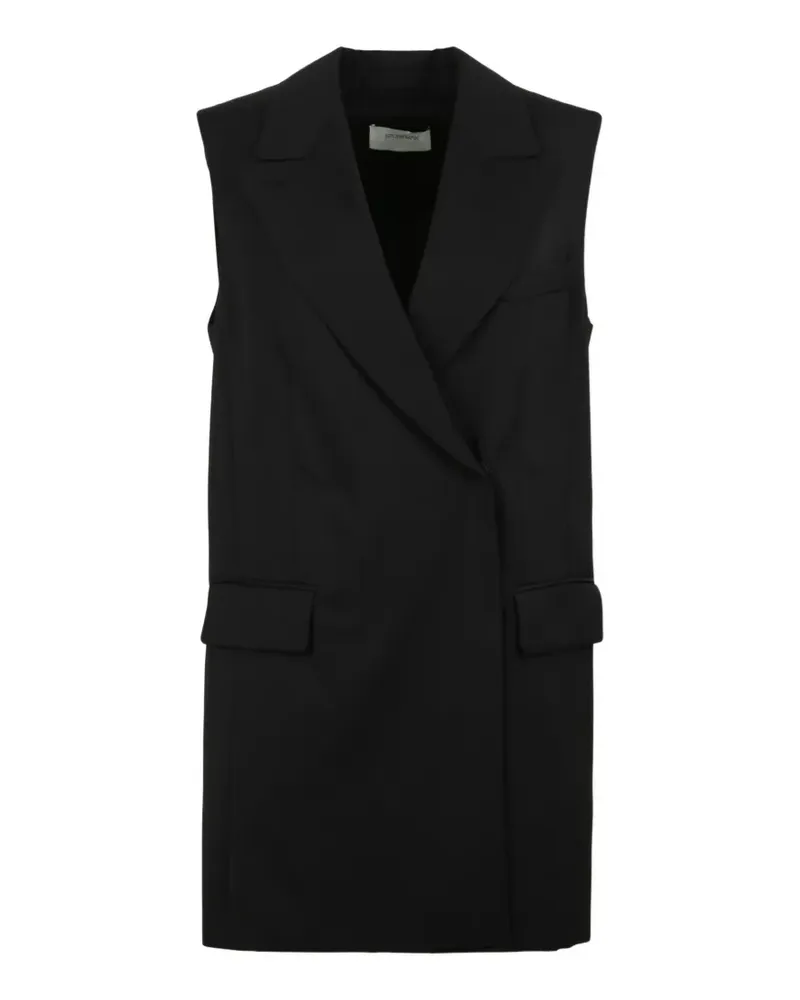 SPORTMAX Albero sleeveless blazer - Schwarz Schwarz