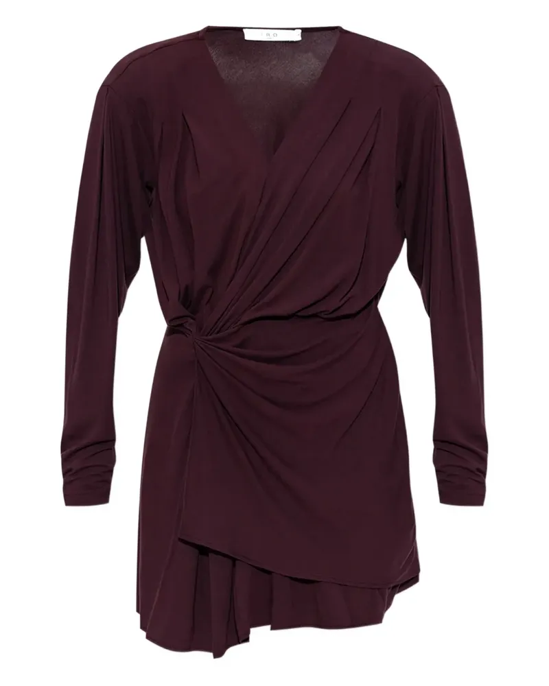 IRO Minikleid mit V-Ausschnitt - Rot Rot