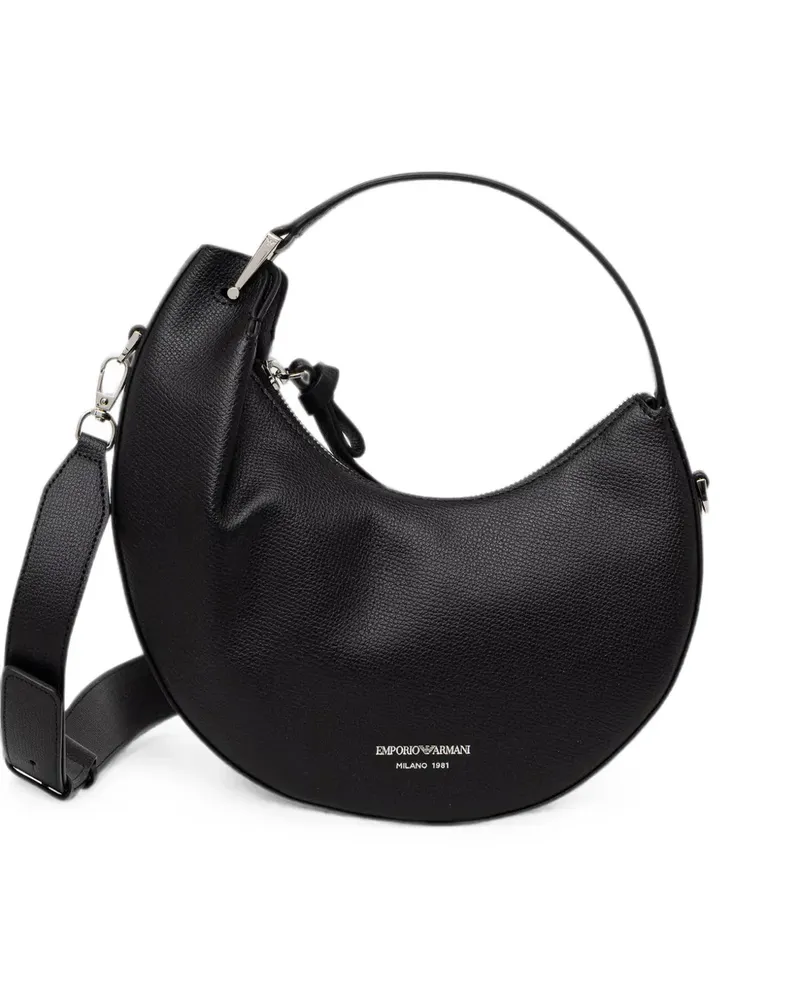 Emporio Armani 1981 mini leather bag - Schwarz Schwarz