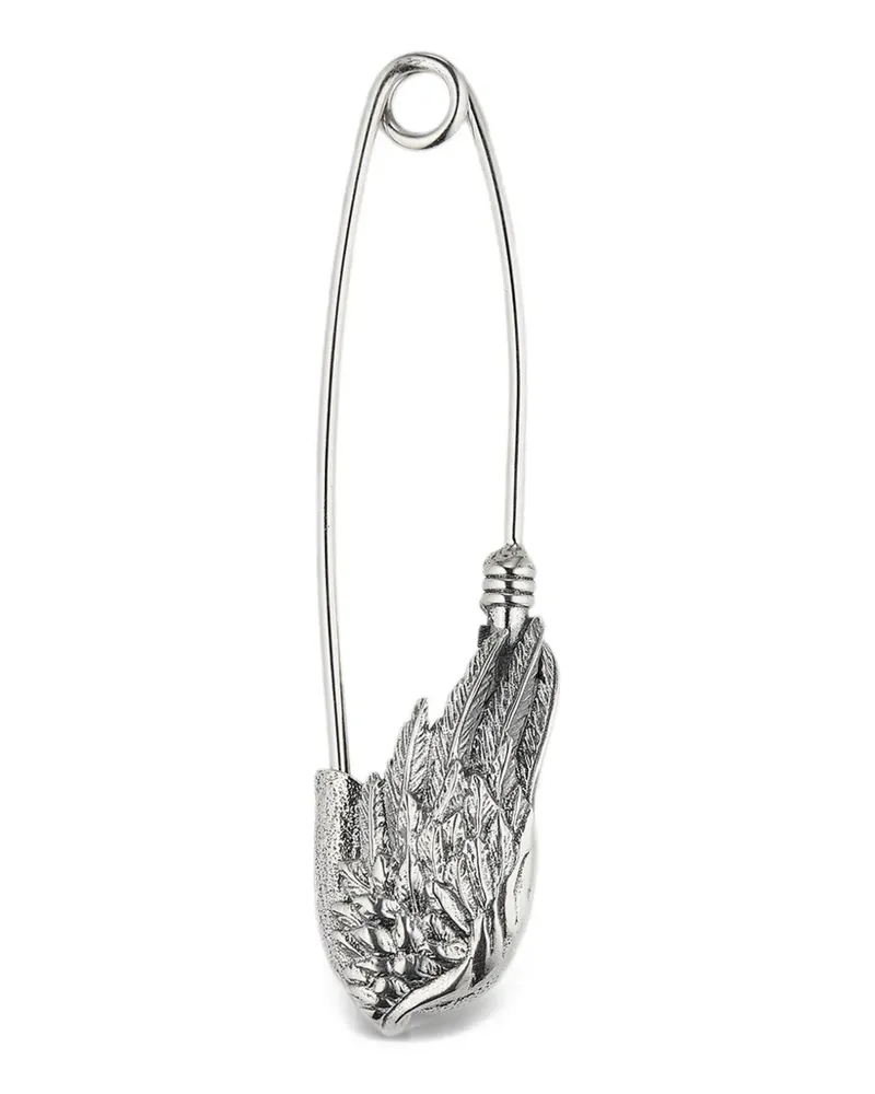 Emanuele Bicocchi Ala safety-pin brooch - Silber Silber