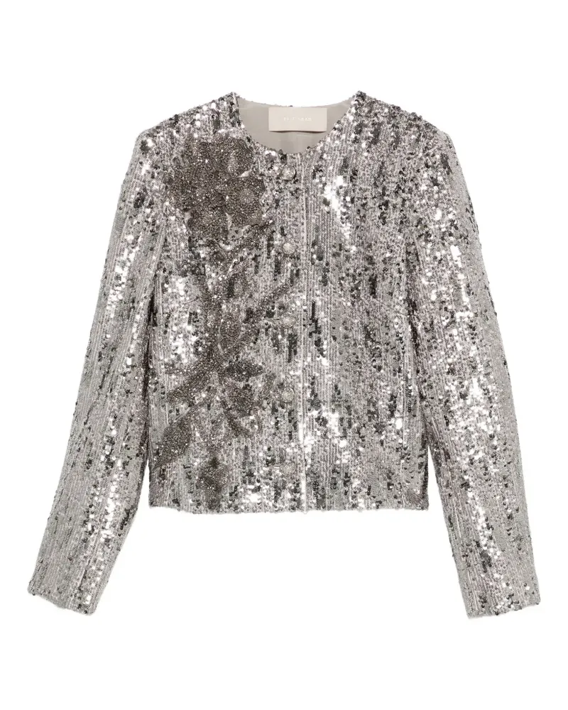 Elie Saab sequin-embellished jacket - Silber Silber