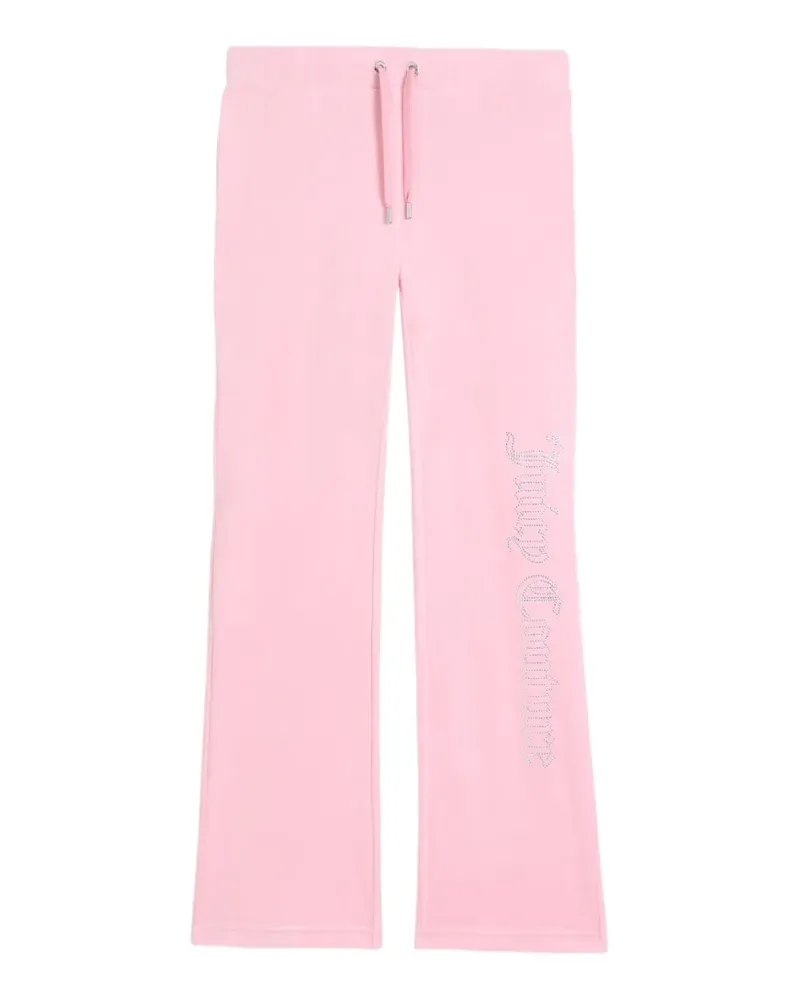 Juicy Couture Velours-Jogginghose mit Diamanté-Logo - Rosa Rosa