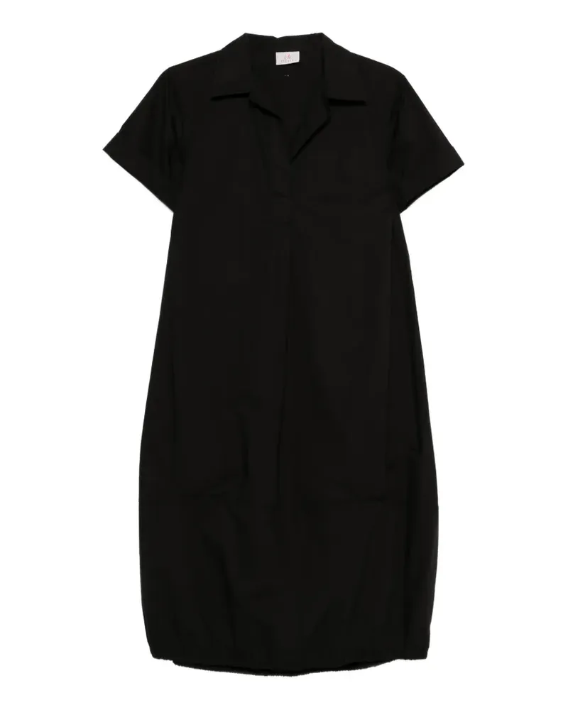 Deha Kurzärmeliges Midikleid - Schwarz Schwarz